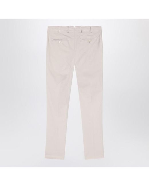 Brunello Cucinelli Pink Greige Regular Pants for men