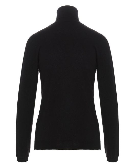 Brunello Cucinelli Black 'Sparkling' Turtleneck