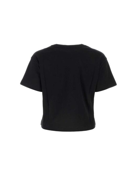 A.P.C. Black T-Shirt Boxy Micro Logo Gots