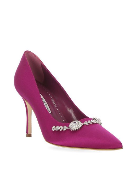 Manolo Blahnik Purple Sandals