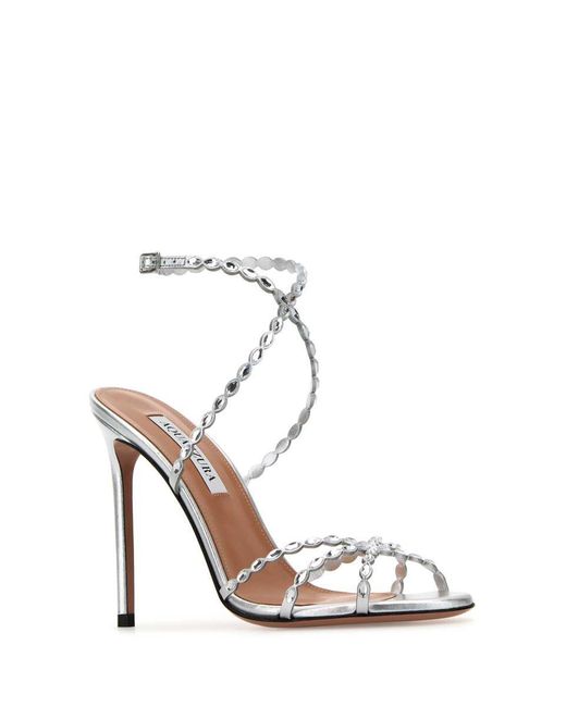 Aquazzura Metallic Sandals