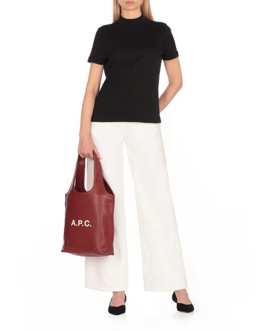 A.P.C. Black T-Shirts And Polos