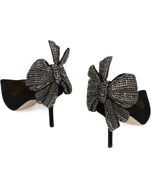 Jimmy Choo Black Love 85 Pointy-Toe Pumps