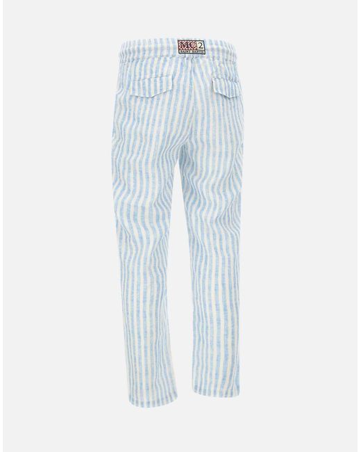 Mc2 Saint Barth Blue Trousers for men