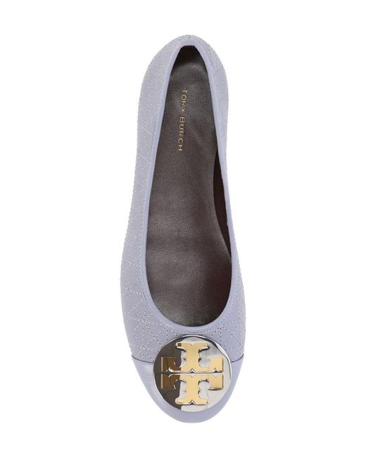 Tory Burch Gray Flat Shoes