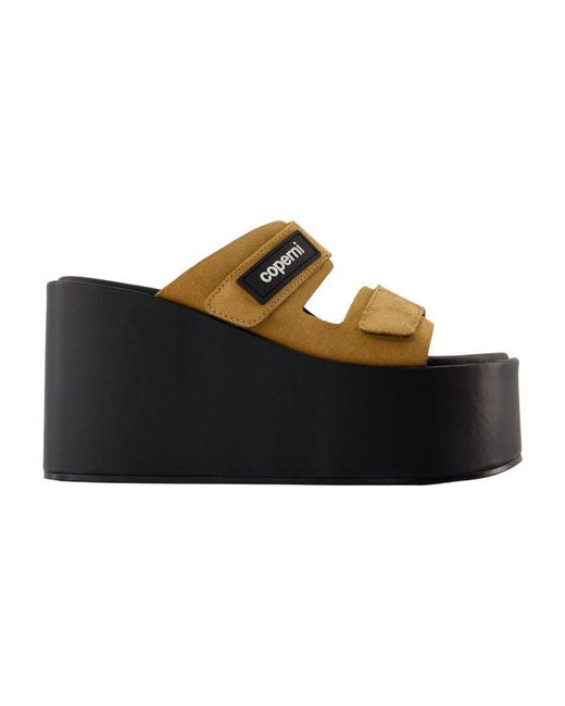 Coperni Black Patch Sandals