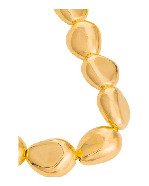 FEDERICA TOSI 'Lace Stone' Metallic Necklace With Chunky Design And Without Closure
