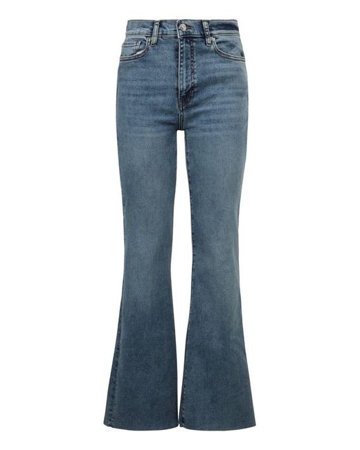 FRAME Blue Le Easy Flare Stretch Jeans