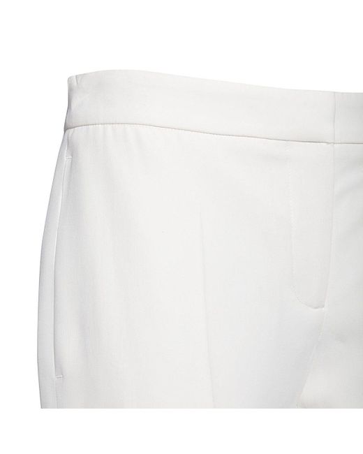 Alexander McQueen White Viscose Blend Pants