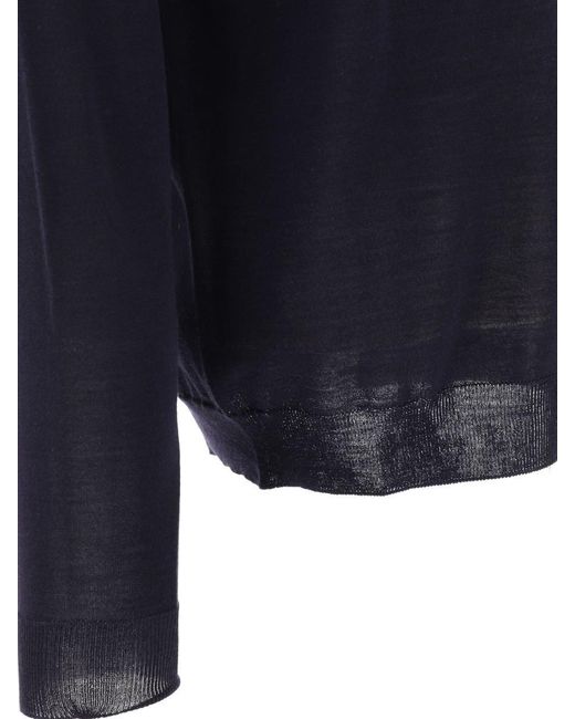 Lardini Blue Wool-Blend Sweater for men