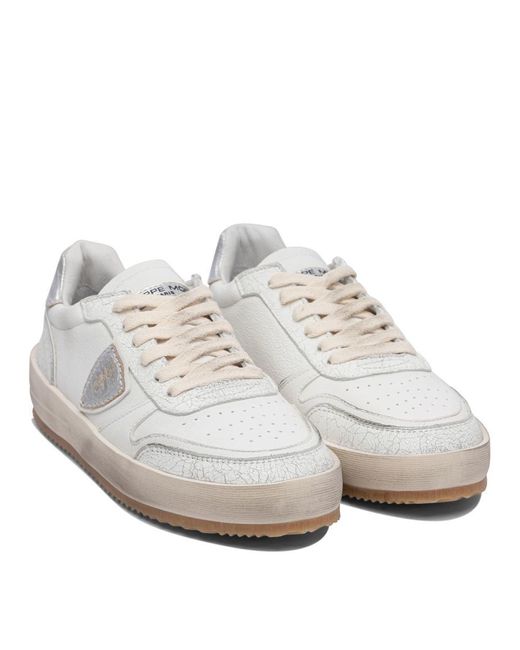 Philippe Model White Sneakers & Slip-On