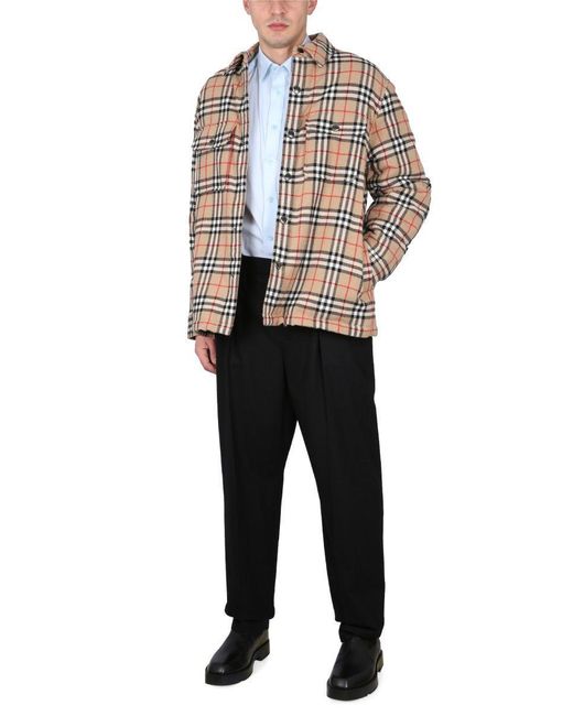 Burberry Multicolor Jacket With Check Pattern for men