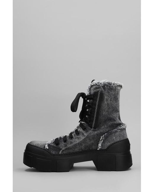 Vic Matié Black 155 Combat Boots