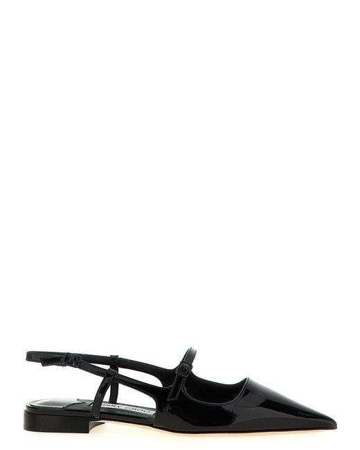 Jimmy Choo Black Didi Patent Leather Ballets
