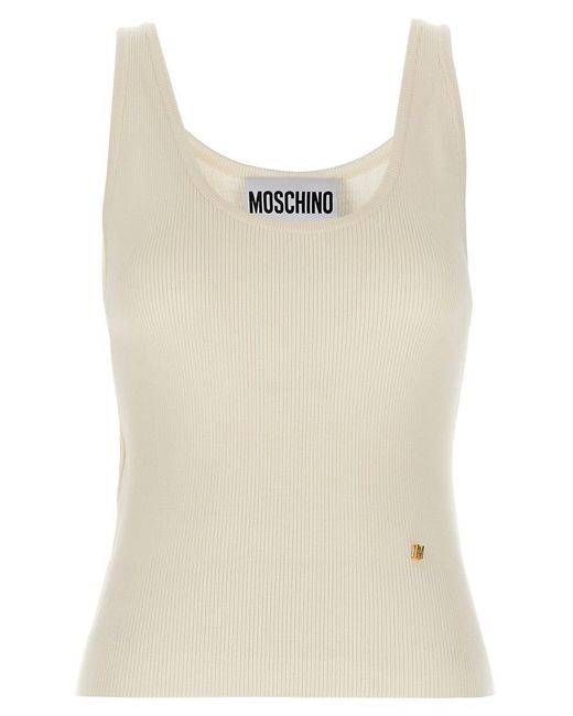 Moschino Natural Knit Top