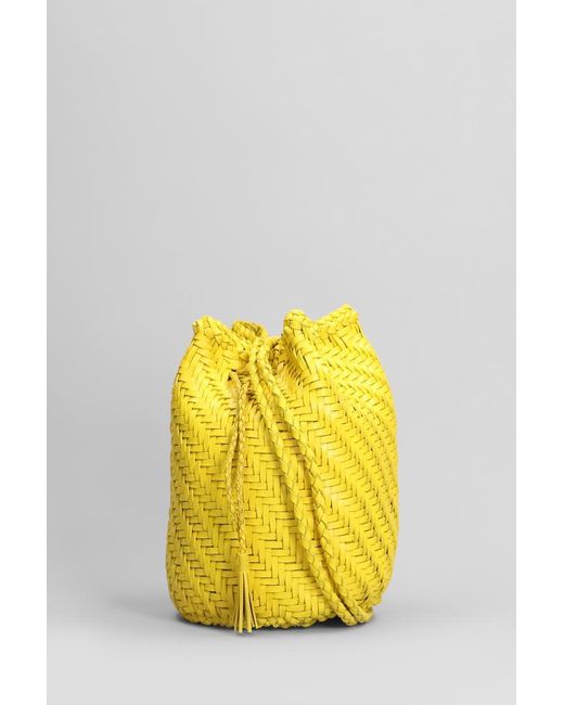 Dragon Diffusion Yellow Pompom Double Jump Shoulder Bag