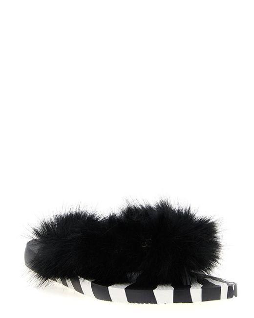 Havaianas Black X Dolce&Gabbana 'Fauxf' Sandals
