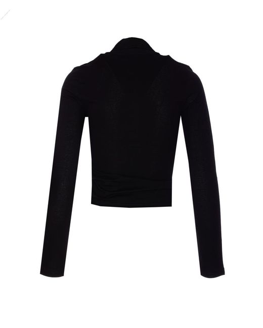 Courreges Black T-Shirts And Polos