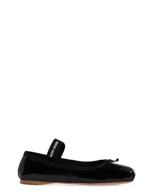 miu miu black flats