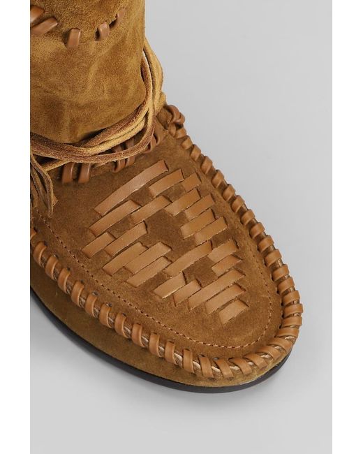 Isabel Marant Brown Winki Low Heels Boots
