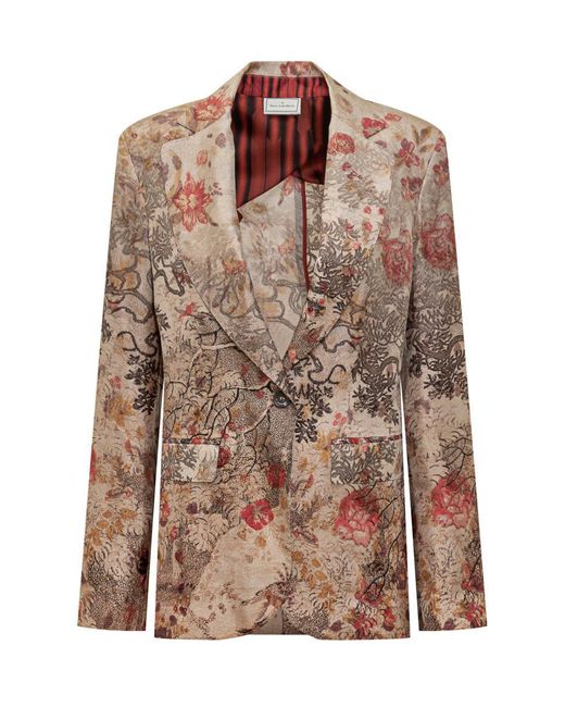 Pierre Louis Mascia Brown Alodox Blazer