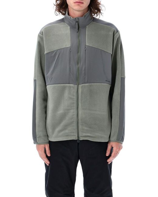 Snow Peak Gray Double Face Fleece Jacket for men