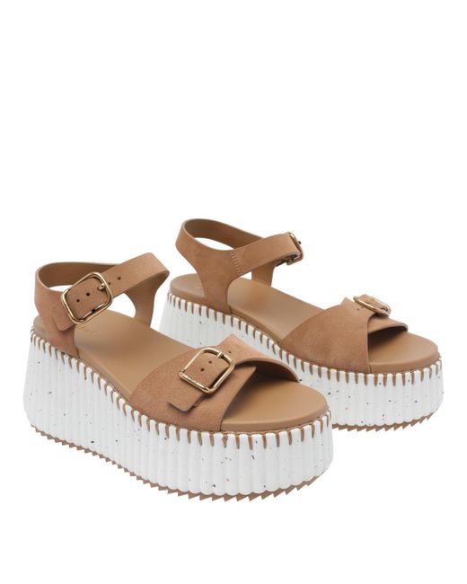 Chloé Brown Sandals