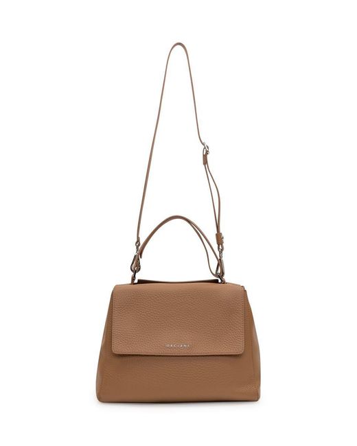 Orciani Brown Sveva Soft Media Bag