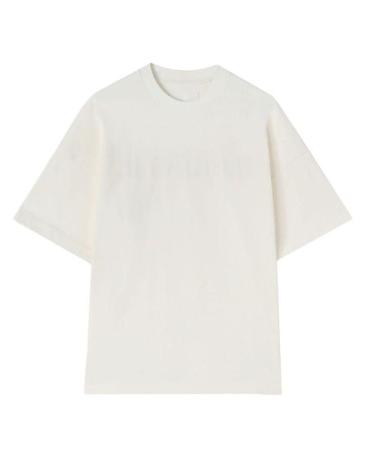 Jil Sander White T-Shirt E Polo Porcelain for men