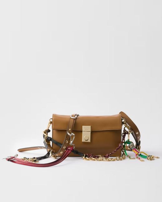 Prada Brown "Soft Sound" Crossbody Bag
