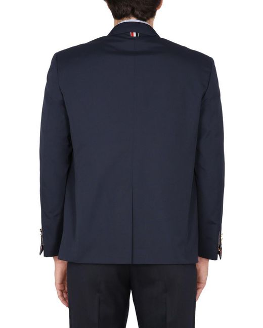 Thom Browne Blue Single-Breasted Jacket for men