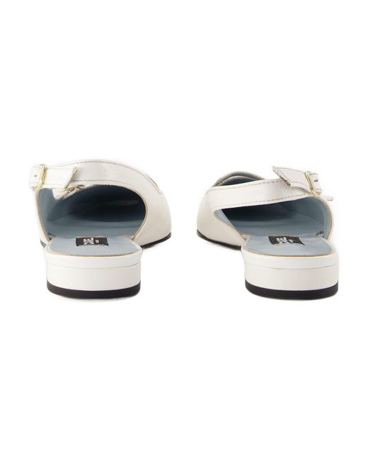 サンダル・ミュール CAREL Ninon sandals - Carel - Leather - White CAREL PARIS Ninon Sandals in White | Lyst