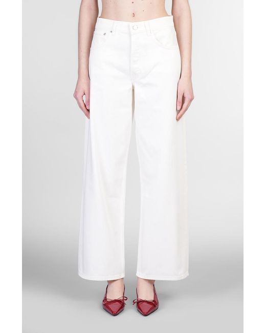 Anine Bing White Manon Jeans