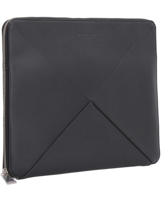 Bottega Veneta Gray Maxi Intreccio Briefcase for men