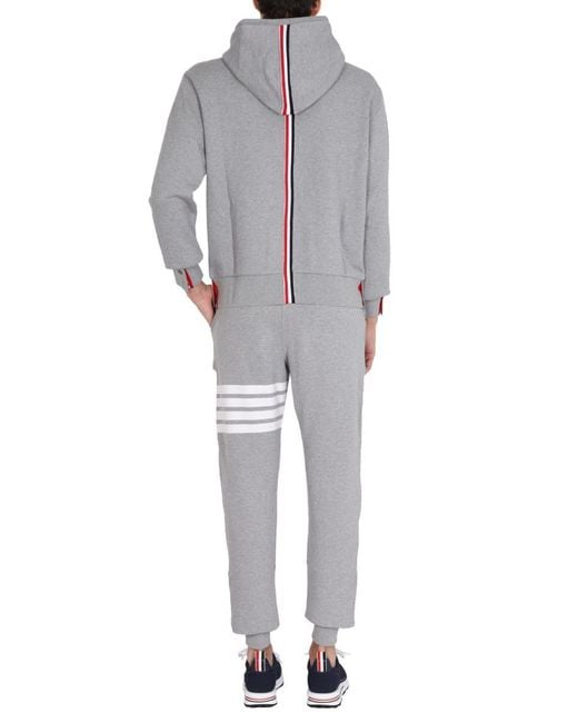 Thom Browne Gray Felpa Con Cappuccio for men