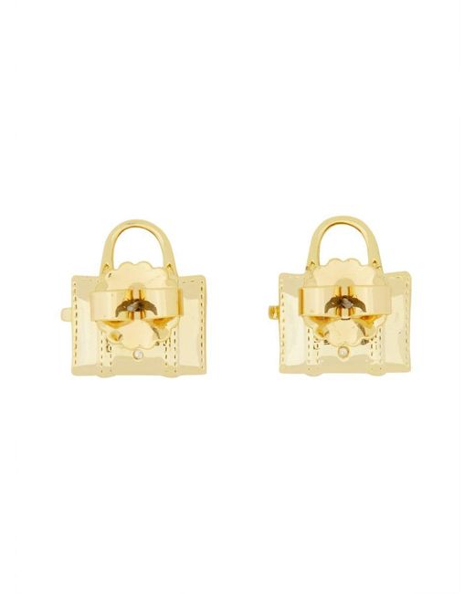 Marc Jacobs Metallic Orecchini A Perno "The Tote Bag Stud"