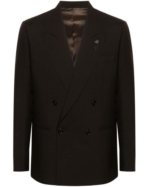 Lardini Black Jacket Attitude Drop 7 Regular for men