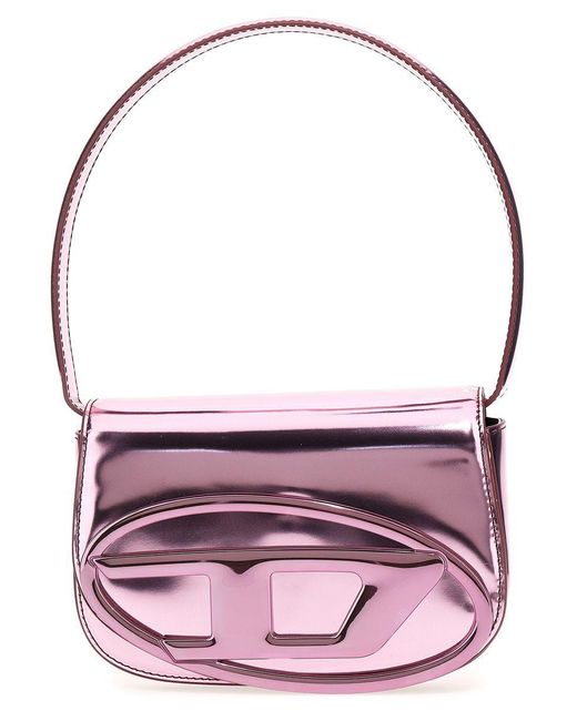 DIESEL 1Dr Leather Shoulder Bag in Purple | Lyst