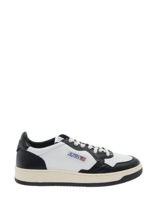 Autry White 'Medalist Low-Top' And Sneakers With Side Logo for men