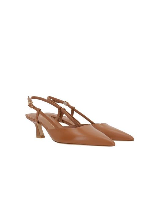 Stuart Weitzman Brown With Heel
