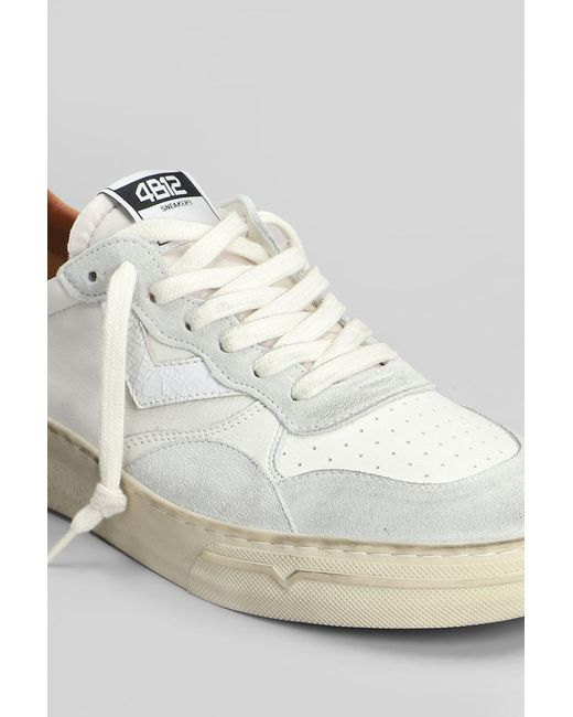 4b12 White Hyper Sneakers for men