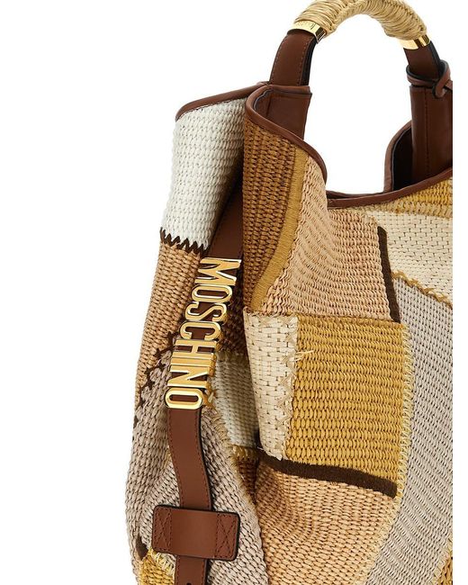 Moschino Metallic 'Handle Me' Handbag