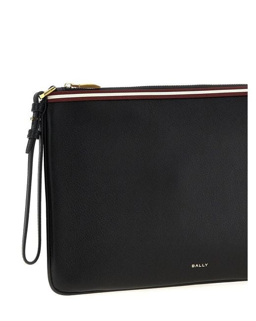 Bally Black 'Code Wristlet' Clutch