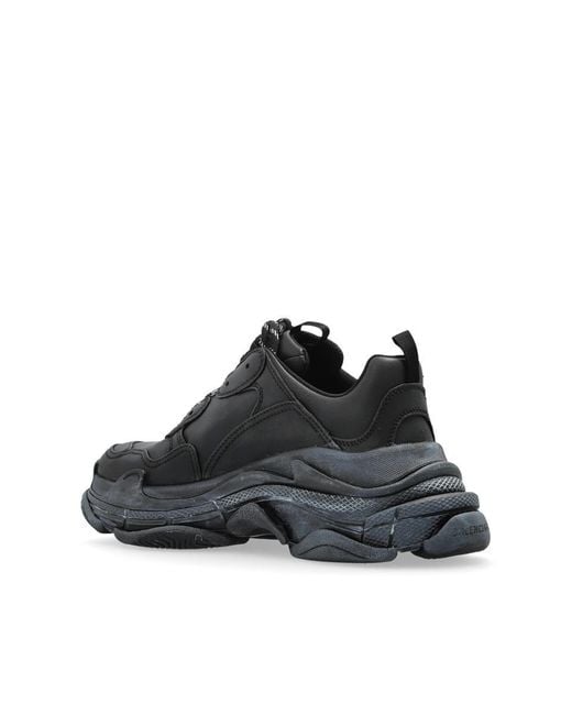 Balenciaga Black Sports Shoes 'triples S',