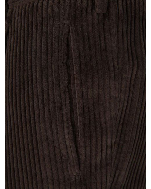 Incotex Black Pana Tapered Trousers for men