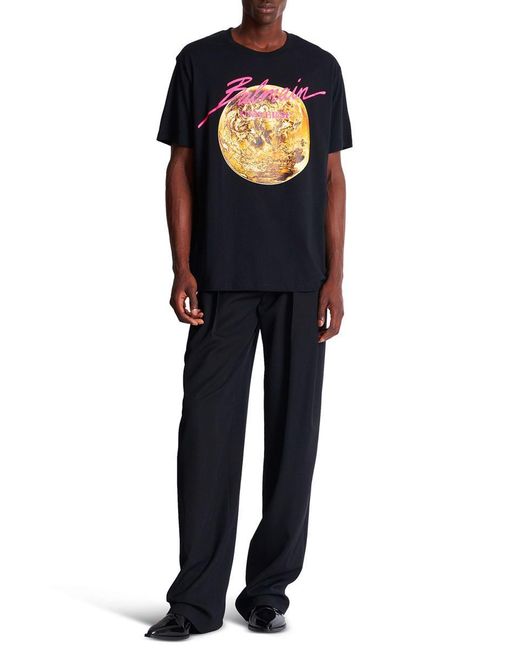 Balmain Black T-Shirts And Polos for men