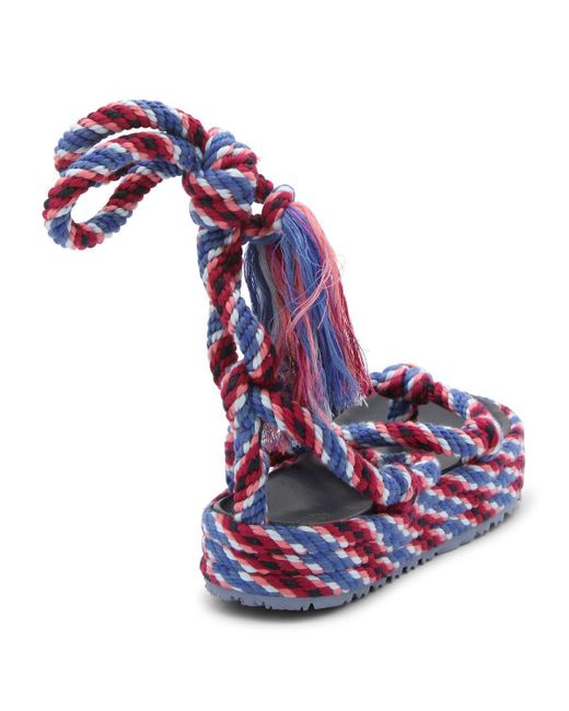 Isabel Marant Purple And Rope Erol Sandals
