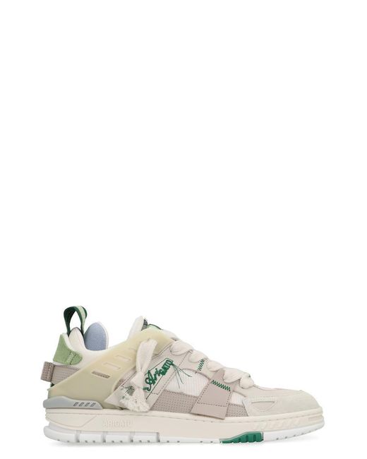 Axel Arigato White Area Patchwork Low-Top Sneakers for men