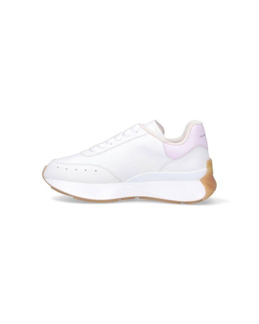 Alexander McQueen White Sprint Runner Sneakers