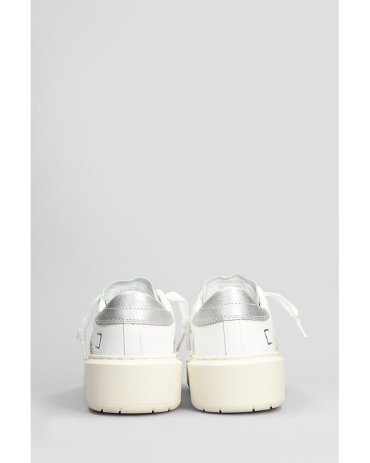 Date White Hill Low Platform Sneakers